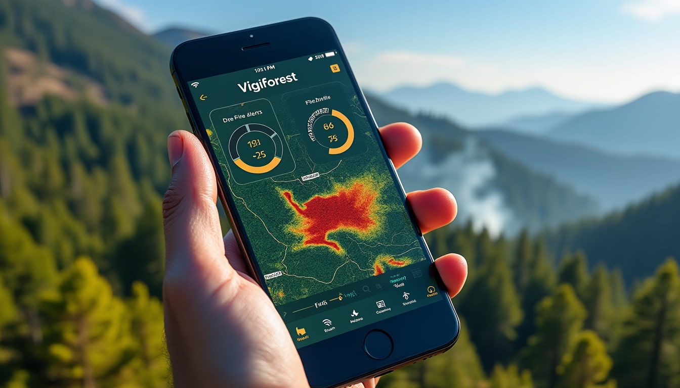 découvrez l’application vigiforest : suivez en temps réel la vigilance et le risque de feux de forêt près de chez vous, recevez des alertes personnalisées et adoptez les bons réflexes pour protéger la nature.
