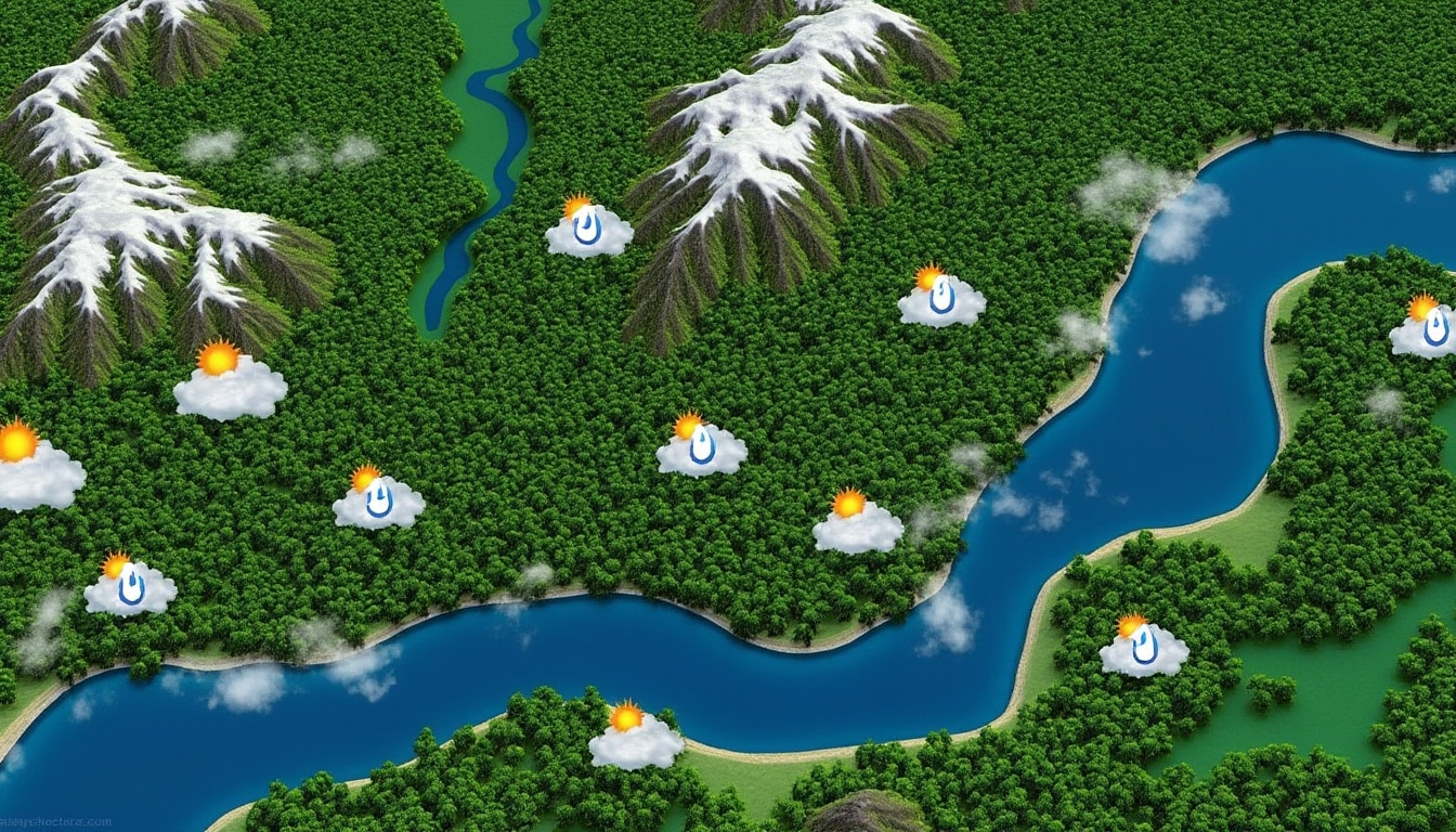 découvrez la météo des forêts en temps réel grâce à notre carte interactive et consultez les prévisions détaillées sur 7 jours pour mieux anticiper vos activités en pleine nature.
