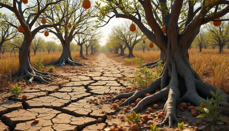 La sécheresse en forêt diminue la production de graines et fruits